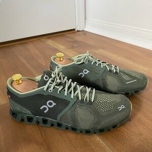 MENS ONCLOUD X3 Running Shoes Green Size 9.5
